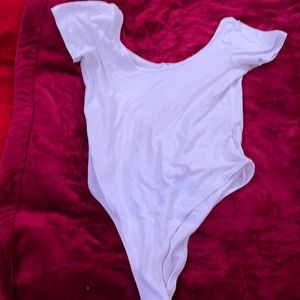 Plain White Bodysuit